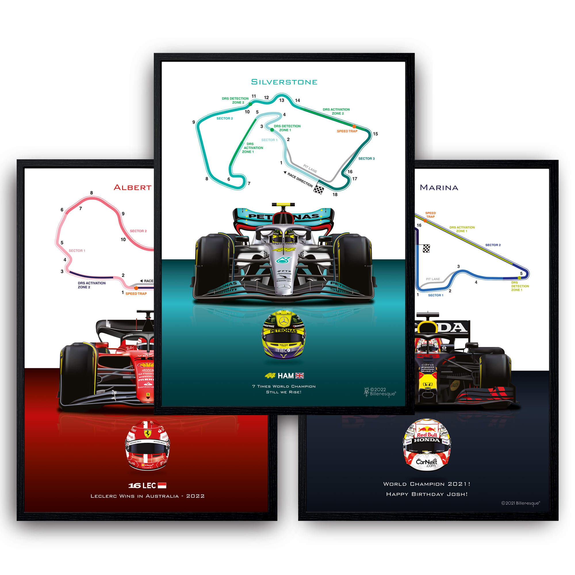 Formula 1 Custom Driver and Circuit poster
