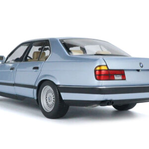 1986 BMW 730i (E32) Light Blue Metallic 1/18 Diecast Model Car by Minichamps BMW by Diecast Mania