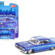 1964 Chevrolet Impala SS Lowrider Blue Metallic with Graphics "Mijo Exclusives" Series Limited Edition to 4800 pieces Worldwide 1/64 Diecast Model Car by Greenlight