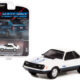 1979 Ford Mustang Cobra White with Medium Blue Glow Graphics "Hot Hatches" Series 2 1/64 Diecast Model Car by Greenlight