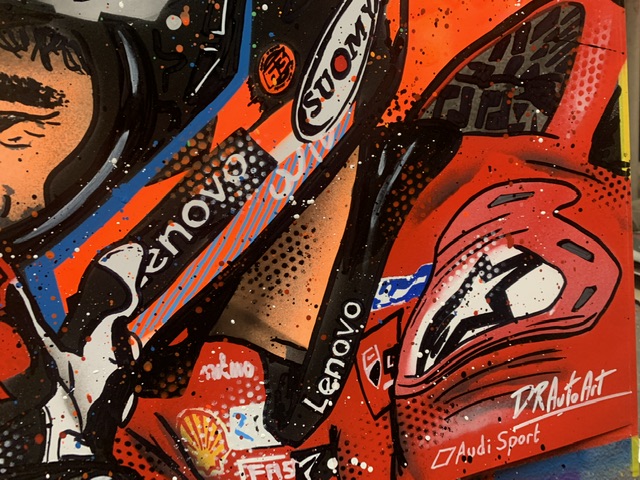 Pecco Bagnaia - Graffiti painting Ducati MotoGP Team