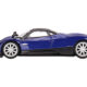 Pagani Zonda F Blu Argentina Blue Metallic with Black Top Limited Edition to 3000 pieces Worldwide 1/64 Diecast Model Car by True Scale Miniatures