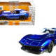 1969 Chevrolet Corvette Stingray ZL-21 Blue with White Stripe "Bigtime Muscle" 1/24 Diecast Model Car by Jada