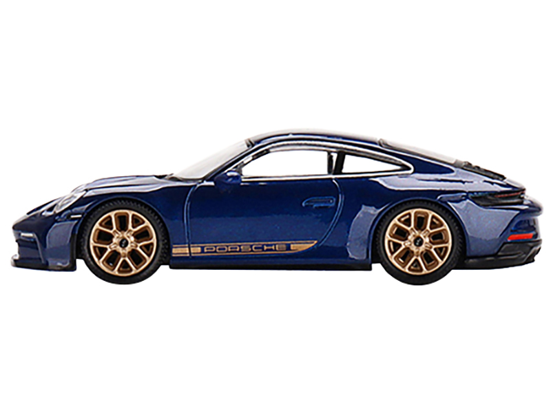 Porsche 911 (992) GT3 Touring Gentian Blue Metallic Limited Edition to 3000 Worldwide 1/64 Diecast Model Car by True Scale Miniatures Automotive