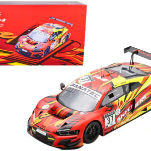 Audi R8 LMS GT3 #37 Robin Frijns - Dennis Lind - Nico Muller 24 Hours of Spa (2021) Limited Edition to 300 pieces Worldwide 1/18 Model Car by Spark Audi by Diecast Mania