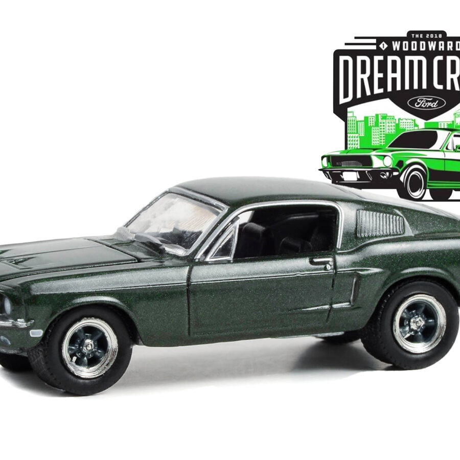 1968 Ford Mustang GT Fastback Green Metallic "24th Annual Woodward Dream Cruise Featured Heritage Vehicle" (2018) "Woodward Dream Cruise" Series 1 1/64 Diecast Model Car by Greenlight Automotive