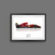 Jean Alesi Ferrari F92 F1 Print - Scuderia GP