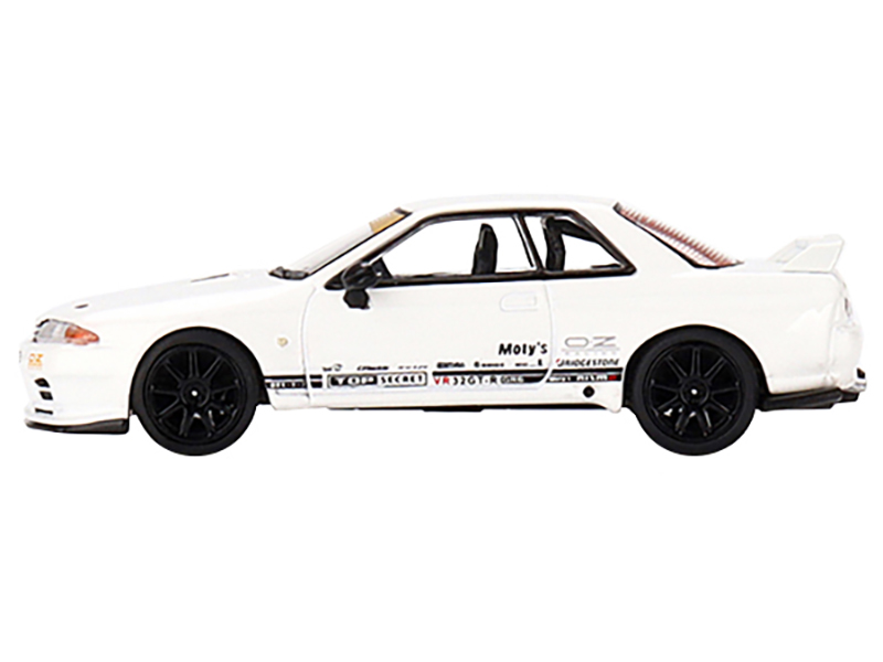 Nissan Skyline GT-R VR32 "Top Secret" RHD (Right Hand Drive) White Limited Edition to 1200 pieces Worldwide 1/64 Diecast Model Car by True Scale Miniatures Automotive