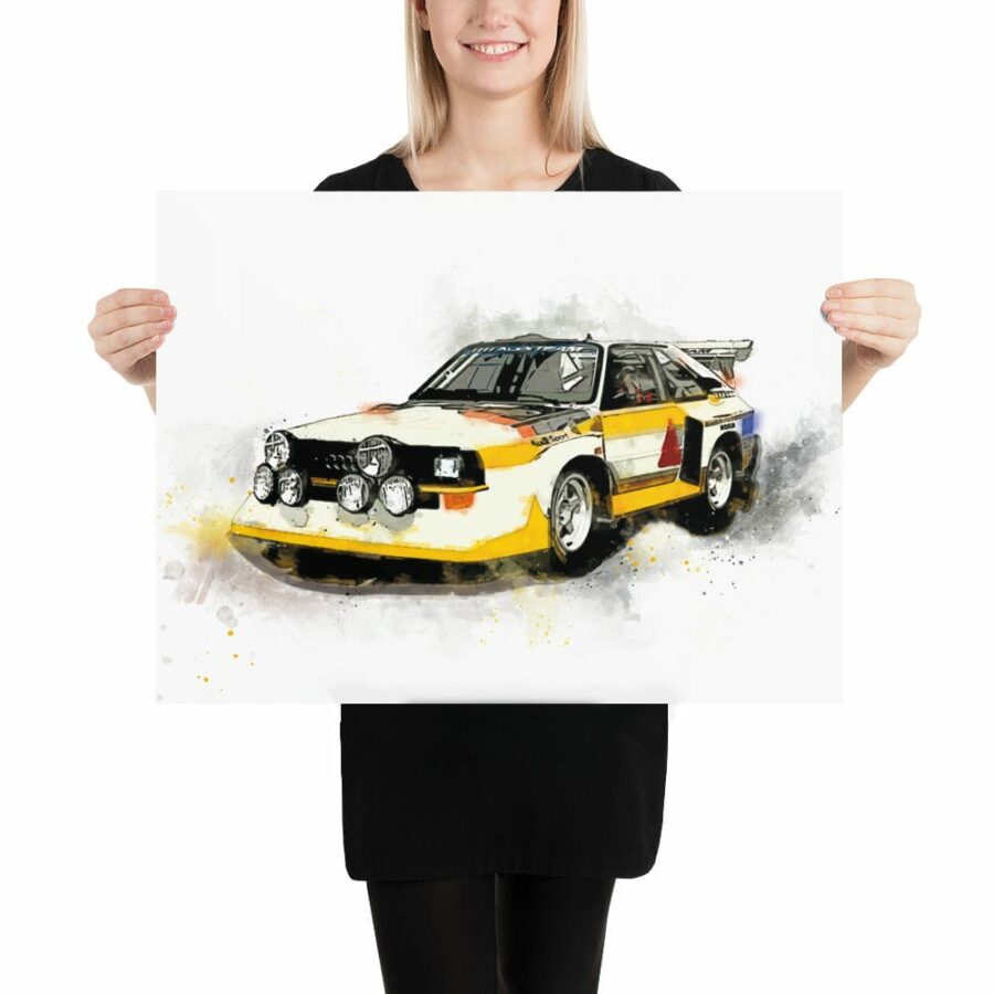 Audi Quattro Rally Car Wall Art Print Audi