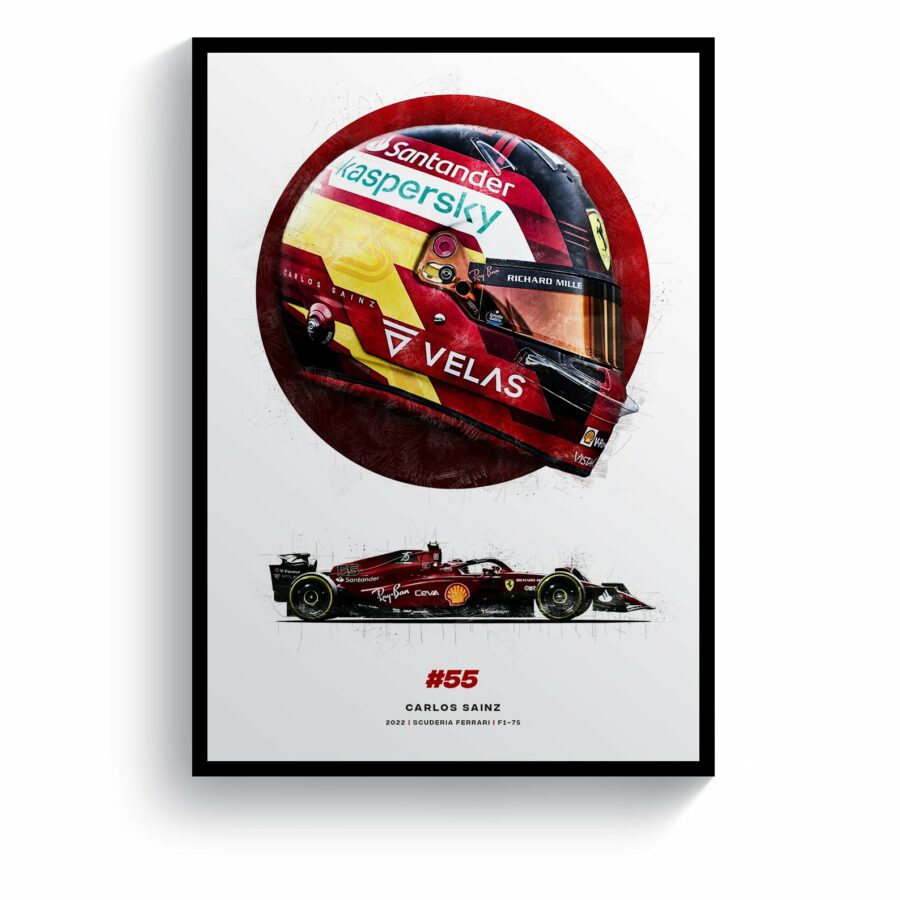 Carlos Sainz Scuderia Ferrari | 2022 Formula 1 Print Formula 1 Memorabilia