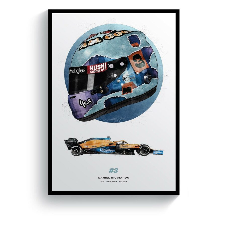 Daniel Ricciardo McLaren | 2021 Formula 1 Print Daniel Ricciardo