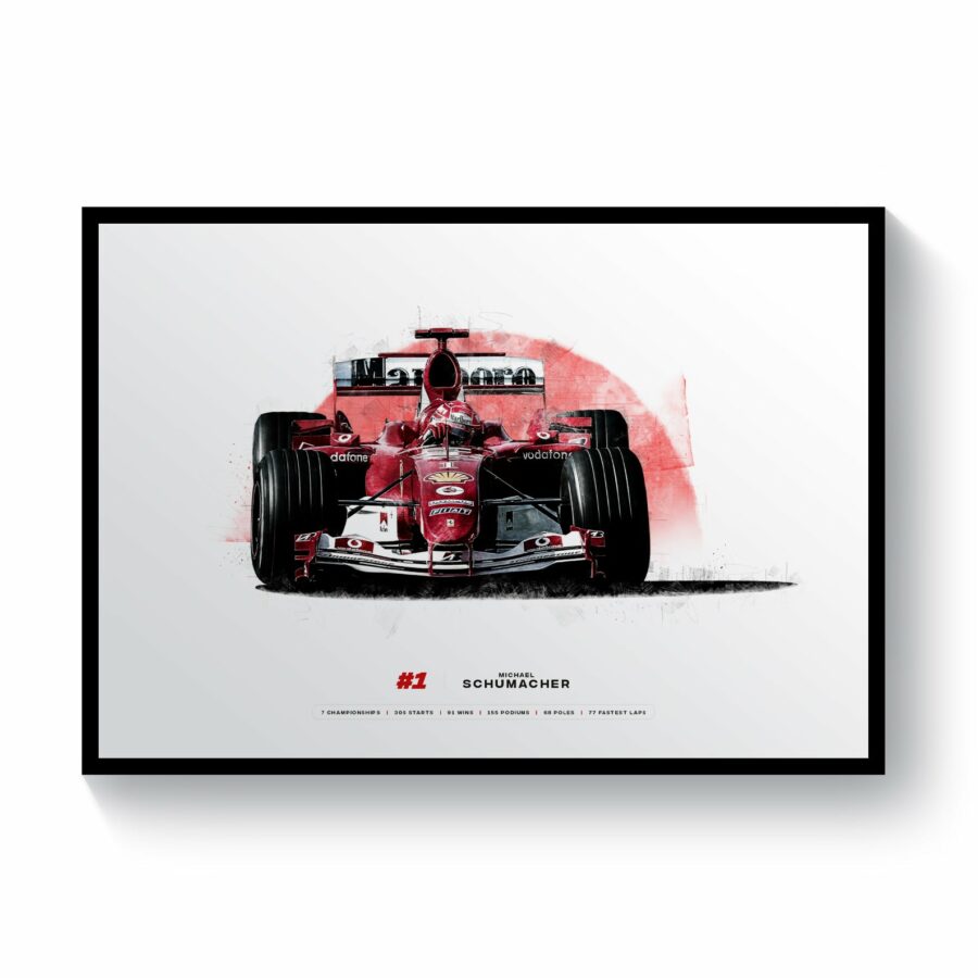 Michael Schumacher | F2002 Ferrari | Formula 1 Print Formula 1 Memorabilia