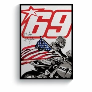 Nicky Hayden - Kentucky Kid MotoGP Rider Print  by Pit Lane Prints