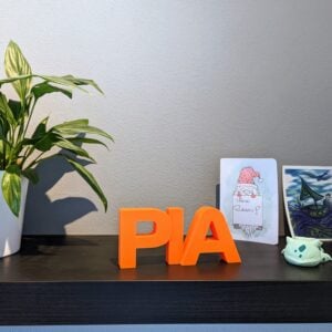 Oscar PIAstri - Formula 1 - PIA Text Sign - McLaren - Decorative, great gift for avid F1 and Oscar Piastri fans  by F1in3D