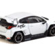 Toyota Yaris Pandem RHD (Right Hand Drive) White Metallic with Graphics "Rocket Bunny Racing" "Road64" Series 1/64 Diecast Model Car by Tarmac Works