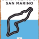 Vintage Look Metal Sign - F1 Racetrack Posters F1 Imola San Marino Track Minimal Metal Poster - 8 X 12 Vintage Look Tin Plate