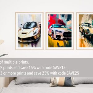 Audi TTRS poster print, Audi TTRS poster, Audi Ttrs print, car poster, supercar poster, abstract car wall art from the Audi store collection.