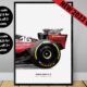 2023 Ferrari F1 SF-23 art poster print, Formula 1 poster, Leclerc poster, Sainz Poster Ferrari Poster, Formula 1 gift, Ferrari F1 poster art