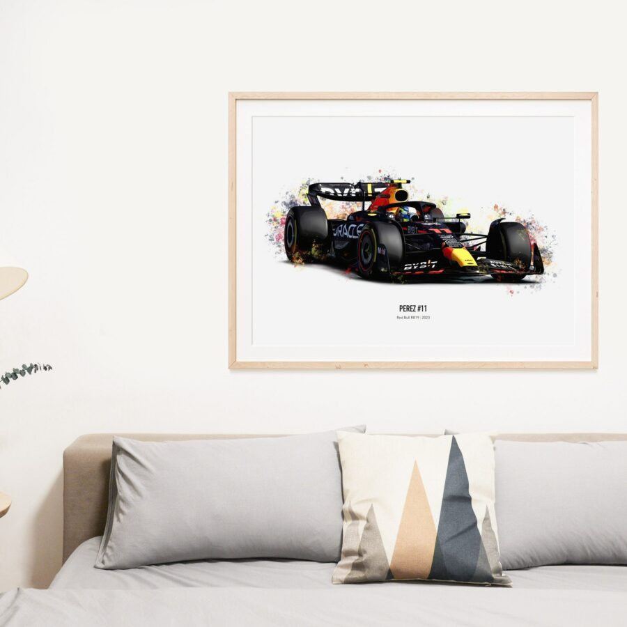 2023 Perez Red Bull F1 poster print, Formula 1 poster, Sergio Perez Poster, Red Bull Poster, car poster, Formula 1 gift, Red Bull F1 poster Formula 1 Memorabilia