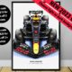 2023 Red Bull RB19 F1 poster print, Formula 1 poster, Verstappen poster, Perez Poster, Red Bull Poster, car poster, Formula 1 gift