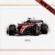 2023 Leclerc Ferrari F1 SF-23 art poster print, Formula 1 poster, Charles Leclerc poster, Ferrari Poster, Formula 1 gift, Ferrari F1 poster