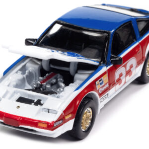 1985 Nissan 300ZX #33 Red White and Blue "Turbo Tribute" "Import Heat GT" Limited Edition to 4812 pieces Worldwide "Street Freaks" Series 1/64 Diecast Model Car by Johnny Lightning Sports Car Racing Collectibles by Diecast Mania