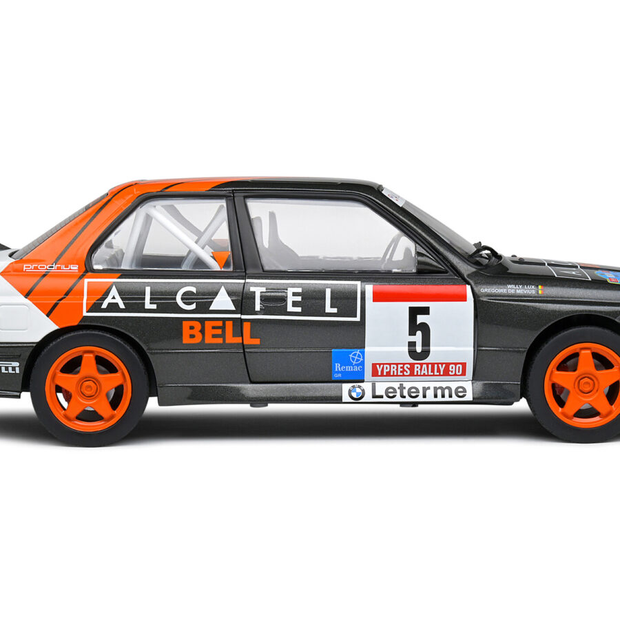 BMW E30 M3 Gr.A #5 Gregoire de Mevius - Willy Lux 3rd Place "Ypres 24 Hours Rally" (1990) "Competition" Series 1/18 Diecast Model Car by Solido Automotive