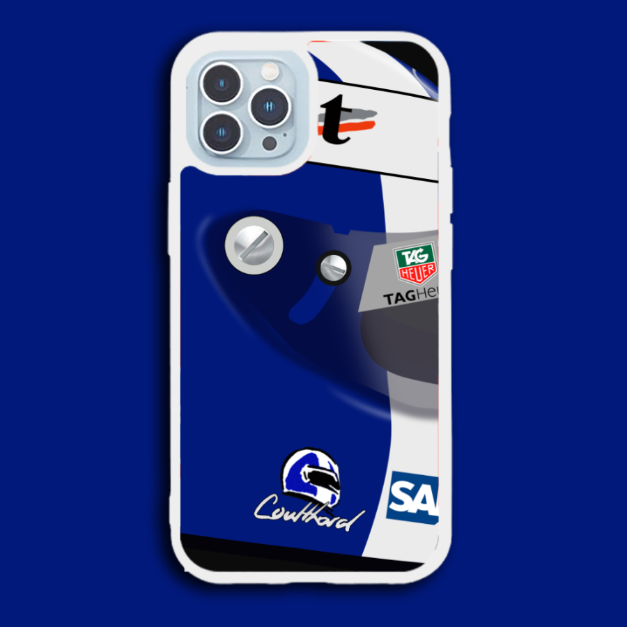 David Coulthard Helmet F1 iPhone Samsung Galaxy Phone Case - Scuderia GP from the David Coulthard store collection.