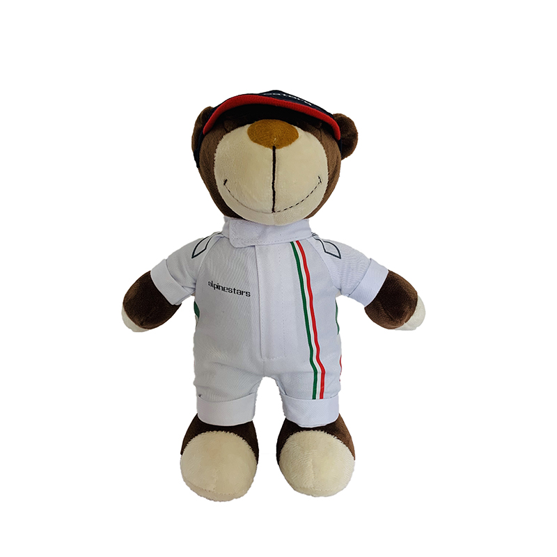 Alpinestars Mini Teddy Bear - Motorcycle Enthusiast Gift White from the Valentino Rossi store collection.