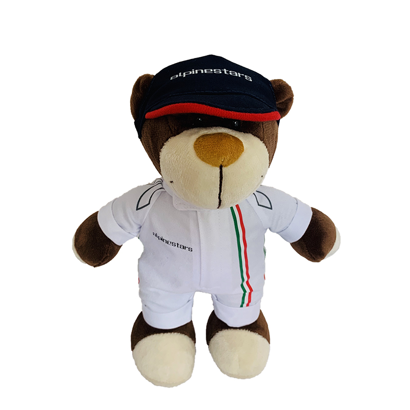 Alpinestars Mini Teddy Bear - Motorcycle Enthusiast Gift White from the Valentino Rossi store collection.
