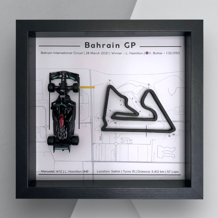2021 Bahrain GP - Lewis Hamilton - Mercedes Formula 1 Formula 1 Memorabilia