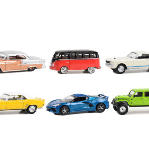 Barrett Jackson "Scottsdale Edition" Set of 6 Cars Series 12 1/64 Diecast Model Cars by Greenlight  by Diecast Mania