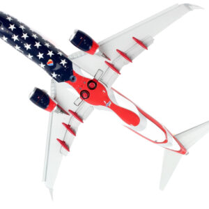 Boeing 737-800 Commercial Aircraft with Flaps Down "Southwest Airlines - Freedom One" American Flag Livery "Gemini 200" Series 1/200 Diecast Model Airplane by GeminiJets  by Diecast Mania