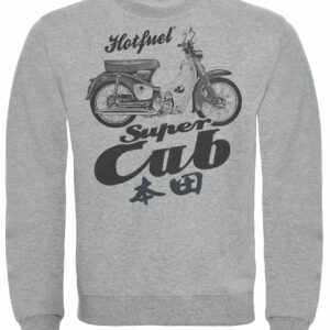 Super Cub Bike Print Sweatshirt  by Hotfuel
