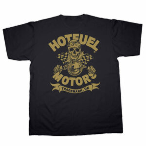 Hotfuel Motors Skull Rider T Shirt  by Hotfuel