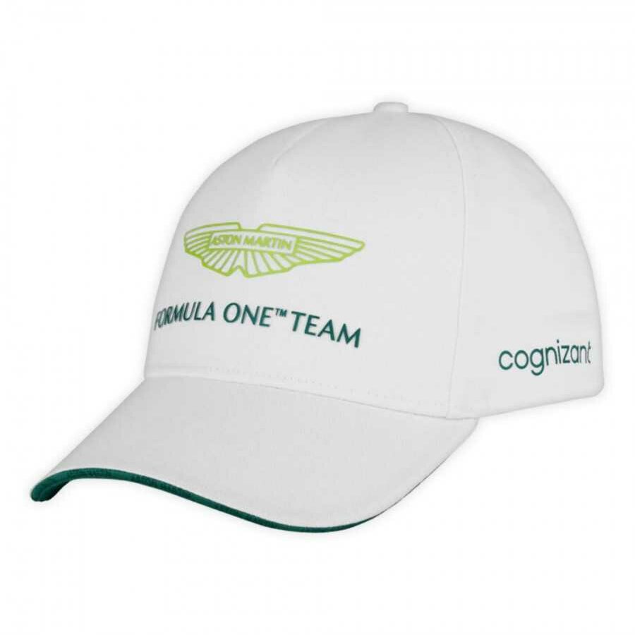 Aston Martin F1 Cap White from the F1 Birthday Cards store collection.