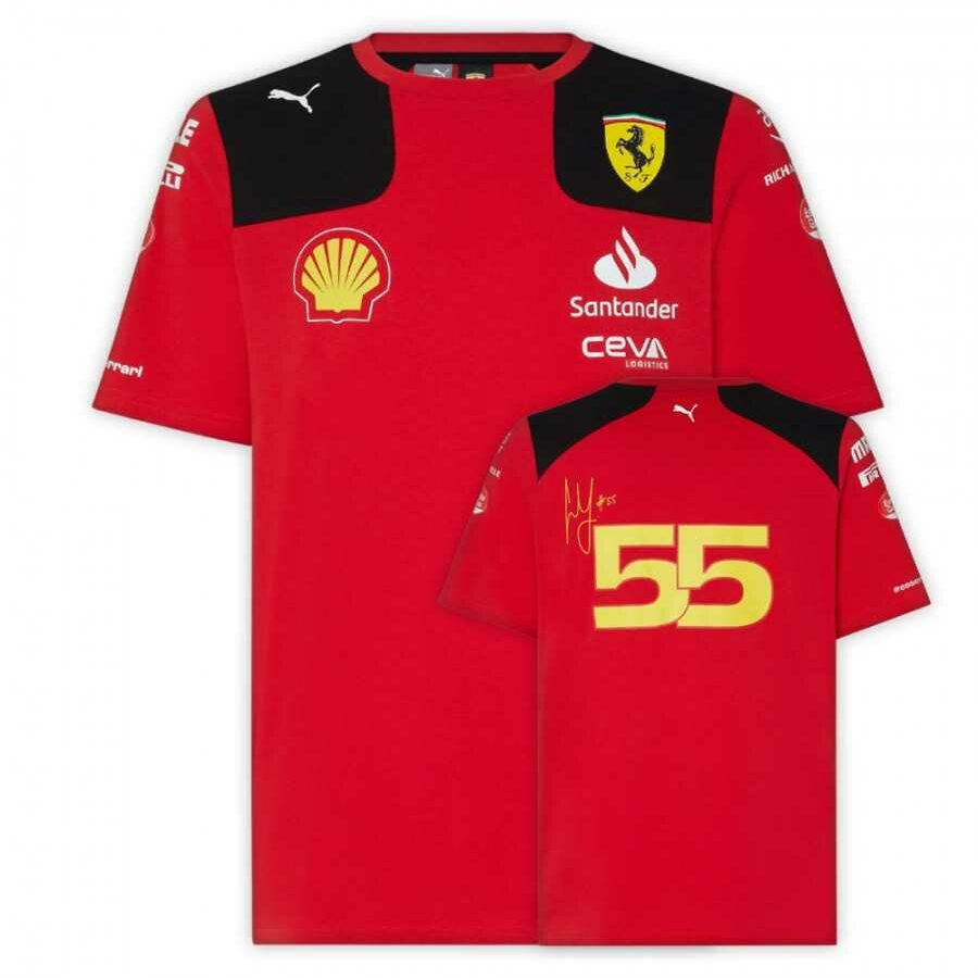 Carlos Sainz Ferrari F1 T-shirt from the F1 Birthday Cards store collection.