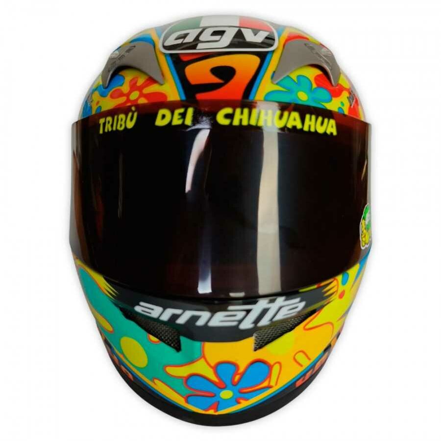 Casco Mini Helmet 1:2 Valentino Rossi 'Repsol Honda 2003' GP Valencia from the Repsol Honda Team store collection.