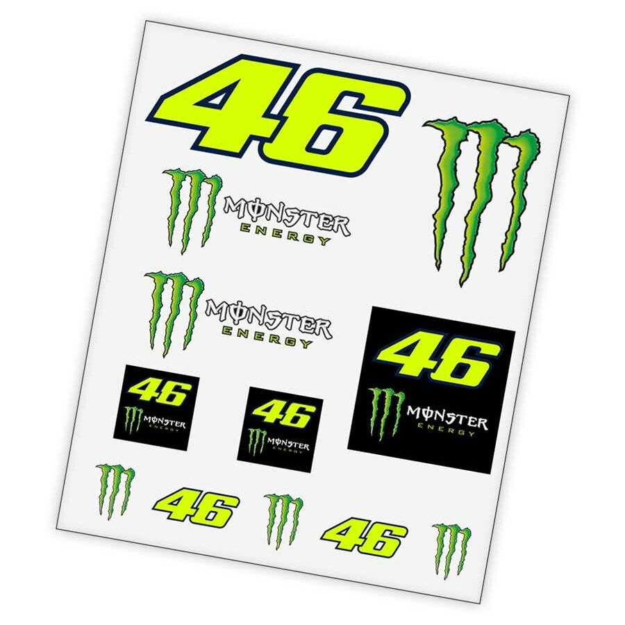 Large Stickers Pack Valentino Rossi 46 Monster Sports Car Racing Clothing