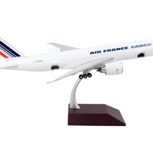 Boeing 777F Commercial Aircraft "Air France Cargo" White with Striped Tail "Gemini 200 - Interactive" Series 1/200 Diecast Model Airplane by GeminiJets Automotive by Diecast Mania