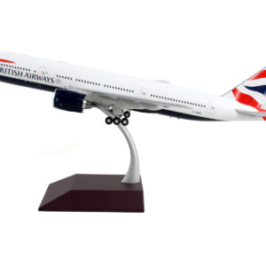 Boeing 777-200ER Commercial Aircraft "British Airways" White with Striped Tail "Gemini 200" Series 1/200 Diecast Model Airplane by GeminiJets by Diecast Mania