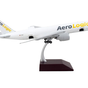 Boeing 777F Commercial Aircraft "AeroLogic" White "Gemini 200 - Interactive" Series 1/200 Diecast Model Airplane by GeminiJets by Diecast Mania