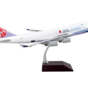 Boeing 747-400F Commercial Aircraft "China Airlines Cargo" White with Purple Tail "Gemini 200 - Interactive" Series 1/200 Diecast Model Airplane by GeminiJets by Diecast Mania
