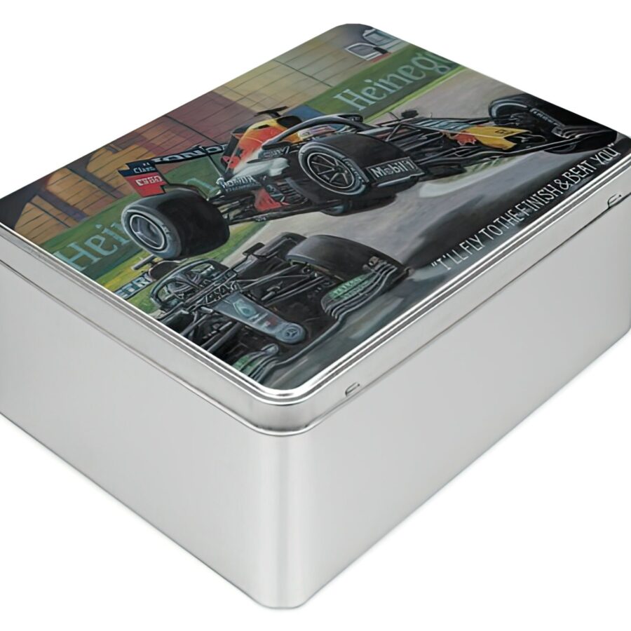 Lewis Hamilton & Max Verstappen F1 Crash 500 Piece Jigsaw Puzzle- F1 Gifts, gift for him Formula 1 Memorabilia