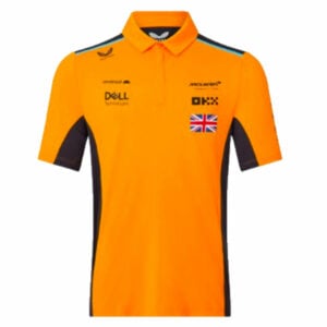 2023 McLaren Replica Polo Shirt Norris (Papaya)  by Race Crate
