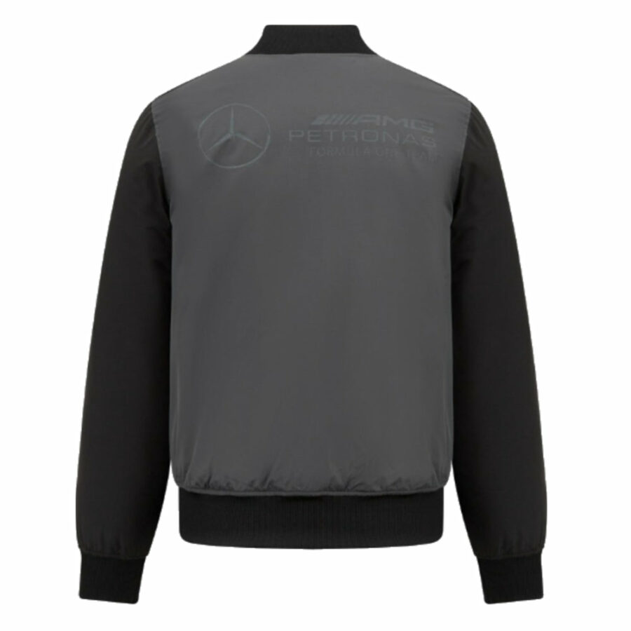 2023 Mercedes AMG Petronas Bomber Jacket (Grey) from the GPBox store.