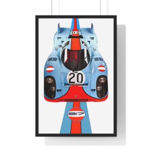 #20 Porsche 917 Framed Print - Steve McQueen Le Mans Movie car WEC & Le Mans Memorabilia by MoRoarSport