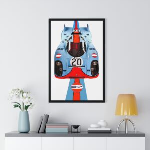#20 Porsche 917 Framed Print - Steve McQueen Le Mans Movie car Porsche by MoRoarSport