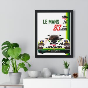 Skoal Bandit Porsche 956LH Framed Print Sports Car Racing Posters & Prints by MoRoarSport