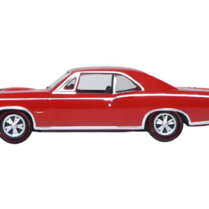 1966 Pontiac GTO Montero Red 1/87 (HO) Scale Diecast Model Car by Oxford Diecast  by Diecast Mania